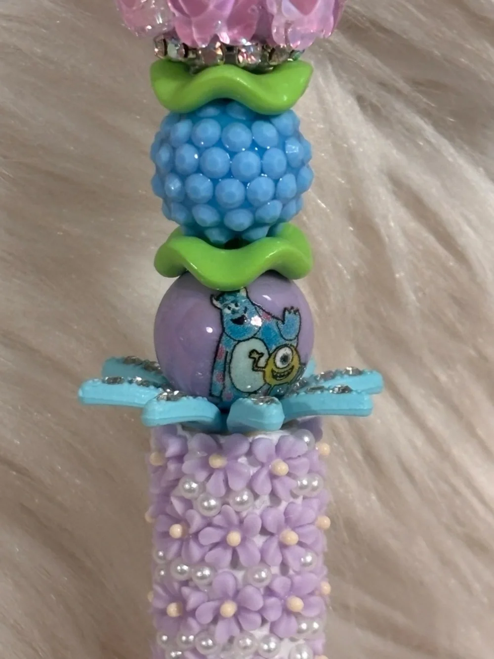 Disney Doorables Boo Beaded Pen Handcrafted
